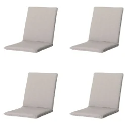 Stapelbare Stuhlkissen Madison Naples Taupe – 4er-Set