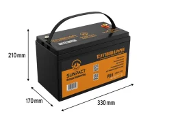 SunPact 12V100Ah PRO Versorgungsbatterie mit Bluetooth & Heizung