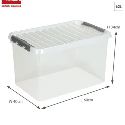 Sunware Q-line 62 liter Aufbewahrungsbox - Metal