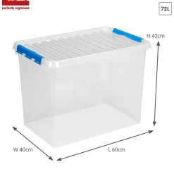 Sunware Q-line 72 Liter Aufbewahrungsbox - Blue
