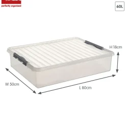Sunware Q-line 60 Liter Aufbewahrungsbox - Metal