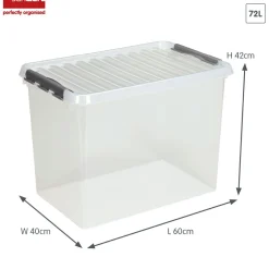 Sunware Q-line 72 Liter Aufbewahrungsbox - Metall