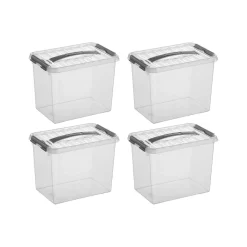 Sunware Q-line 9 Liter 4er-Set Aufbewahrungsboxen