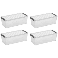 Sunware Q-line 9,5 Liter 4er-Set Aufbewahrungsboxen