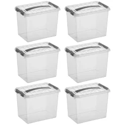 Sunware Q-line 9 Liter 6er-Set Aufbewahrungsboxen