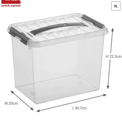 Sunware Q-line 9 Liter 6er-Set Aufbewahrungsboxen