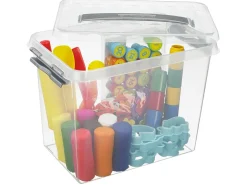 Sunware Q-line 9 Liter Transparent Aufbewahrungsbox - Set von 6