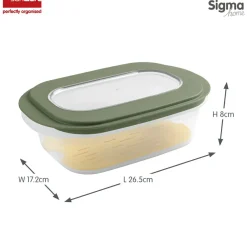 Sunware Sigma 2er-Set Käse Aufschnittdose mit Tablett - Green