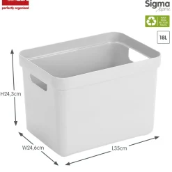 Sunware Sigma home 18 Liter Aufbewahrungsbox - White
