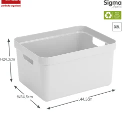Sunware Sigma home 32 Liter Aufbewahrungsbox - White