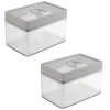 Sunware Sigma home 1,65 Liter Set von 2 Vorratsdose - Grey