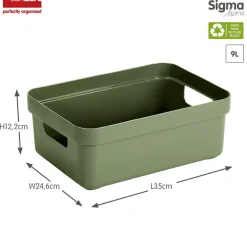 Sunware Sigma home 9 Liter Aufbewahrungsbox - Darkgreen