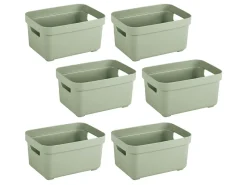 Sunware Sigma Home 2,5 liter Set von 6 Lagerbox - Green