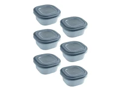 Sunware Sigma home 0,5 Liter Set von 6 Frischhaltedose - Blue