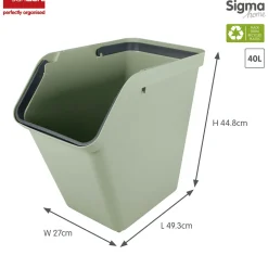 Sunware Sigma home 40 Liter green Sortiereinheit - Set von 2