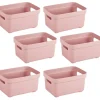 Sunware Sigma Home 2,5 liter Set von 6 Lagerbox - Pink