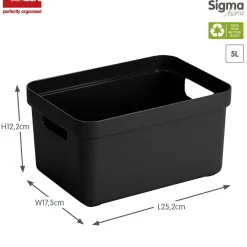 Sunware Sigma home 5 Liter Aufbewahrungsbox - Black