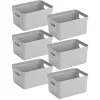 Sunware Sigma home 13 Liter Grey Aufbewahrungsbox - Set von 6