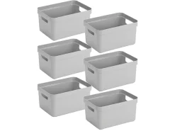 Sunware Sigma home 13 Liter Grey Aufbewahrungsbox - Set von 6