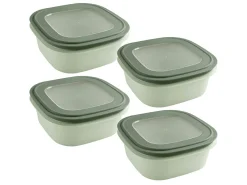Sunware Sigma home 2,8 Liter Set von 4 Frischhaltedose - Green