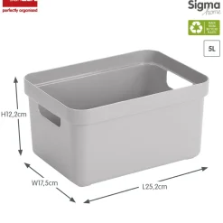 Sunware Sigma home 5 Liter Aufbewahrungsbox - Grey