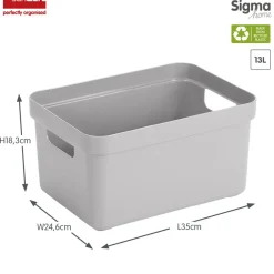Sunware Sigma home 13 Liter Aufbewahrungsbox - Grey