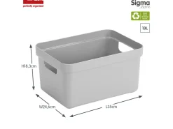 Sunware Sigma home 13 liter Aufbewahrungsboxset - Grey