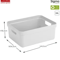 Sunware Sigma home 24 Liter Aufbewahrungsbox - White