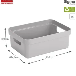 Sunware Sigma home 9 Liter Aufbewahrungsbox - Grey