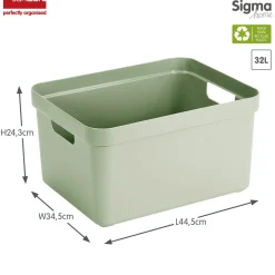 Sunware Sigma home 32 Liter Aufbewahrungsbox - Green