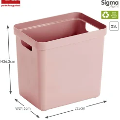 Sunware Sigma home 25 Liter Aufbewahrungsbox - Pink