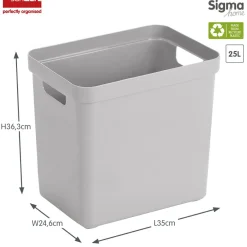 Sunware Sigma home 25 Liter Aufbewahrungsbox - Grey