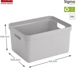 Sunware Sigma home 32 Liter Aufbewahrungsbox - Grey
