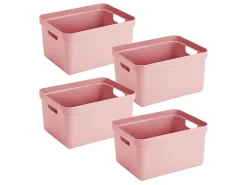 Sunware Sigma home 32 Liter Pink Aufbewahrungsbox - 4er-Set
