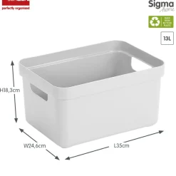 Sunware Sigma home 13 Liter Aufbewahrungsbox - White
