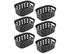 Sunware Sigma home 5 Liter Set von 6 Korbe - Anthracite