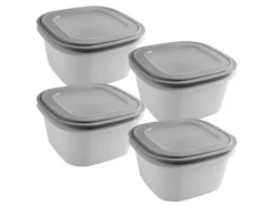 Sunware Sigma home 3,8 Liter Set von 4 Frischhaltedose - Grey