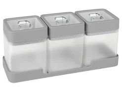 Sunware Sigma home 0,6 Liter 3 Vorratsbehälter mit Tray