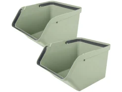 Sunware Sigma home 45 Liter Set von 2 Sortiereinheit - Green