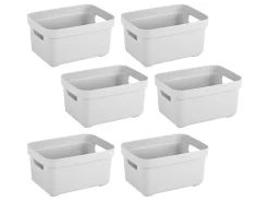 Sunware Sigma Home 2,5 liter Set von 6 Lagerbox - White