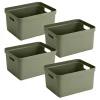 Sunware Sigma home 32 Liter Dark Green Aufbewahrungsbox - 4er-Set