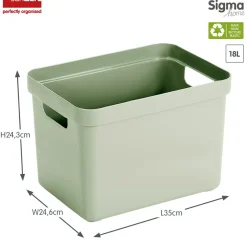Sunware Sigma home 18 Liter Aufbewahrungsbox - Green