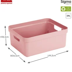 Sunware Sigma home 24 Liter Aufbewahrungsbox - Pink
