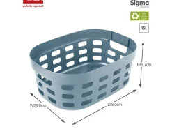 Sunware Sigma home 15 Liter Blue Korb - Set von 6