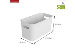 Sunware Sigma home 6 Liter cube box - White