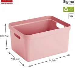 Sunware Sigma home 32 Liter Aufbewahrungsbox - Pink
