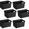 Sunware Sigma Home 2,5 liter Set von 6 Lagerbox - Black