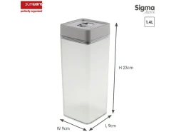 Sunware Sigma home 1,4 Liter Set von 4 Vorratsdose - Grey