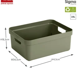 Sunware Sigma home 24 Liter Aufbewahrungsbox - Darkgreen