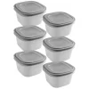Sunware Sigma home 1,8 Liter Set von 6 Frischhaltedose - Grey